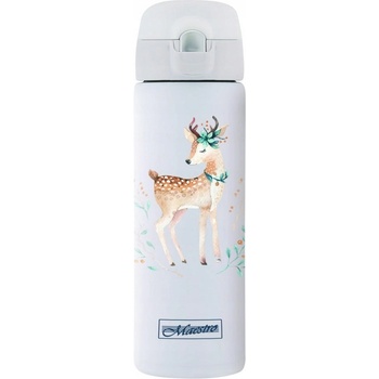 Maestro Termohrnček 400 ml biely jeleň