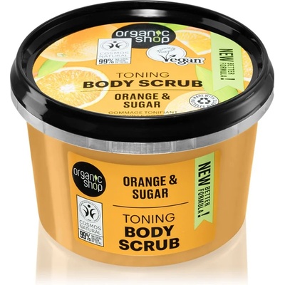 Organic Shop Orange & Sugar тониращ пилинг за тяло 250ml