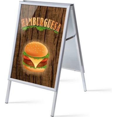 Jansen Display Set reklamního áčka A1, Hamburger, španělsky, 639 x 1094 mm