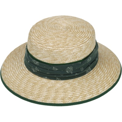 Fiebig Headwear since 1903 Letní dámský klobouk cloche s barevnou stuhou