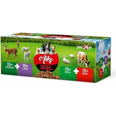 Cobbys Pet Aiko XXL Box kachna jehně zvěřina hovězí maso 40 x 100 g