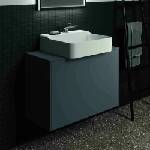Ideal Standard Atelier Conca стенен шкаф с 1 чекмедже и плот с централен изрез 80 см мат антрацит (T3935Y2)