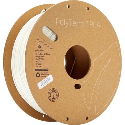 Polymaker PLA PolyTerra 1 kg Cotton White, 1,75 mm