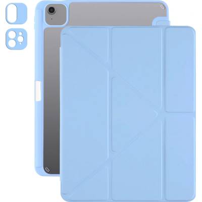 AlzaGuard Clear Flip Case pre iPad Air 11" (M2-M4)/iPad Pro 11" (2018 – 2022) a Pencil – svetlomodré AGD-TCCF080L