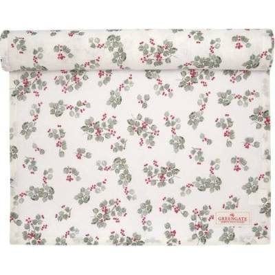 GreenGate Běhoun Scarlett White 45x140cm