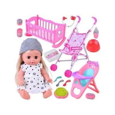 Jokomisiada Set doll interactive stroller chair ZA4286