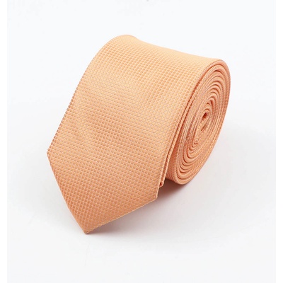 Decofashion Oranžová kravata s jemnou aplikací