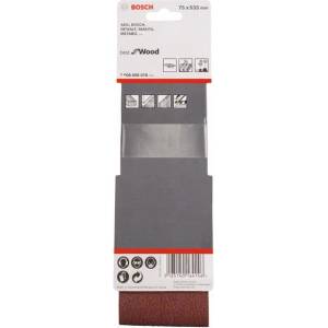 Bosch Комплект шлифовъчни ленти BOSCH от 3 части X440 75 x 533 мм, 60; 80; 100 2608606078 (2608606078)