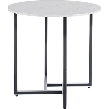 Textilomanie ALTO II Okrúhly jedálenský stôl 80 cm dekor biely mramor