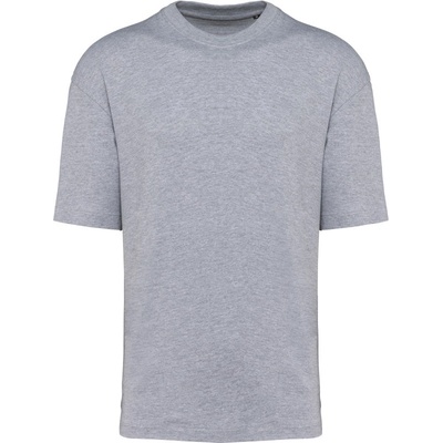 Kariban tričko K 3008 oversize z těžké bavlny krátký rukáv pánské šedé oxford