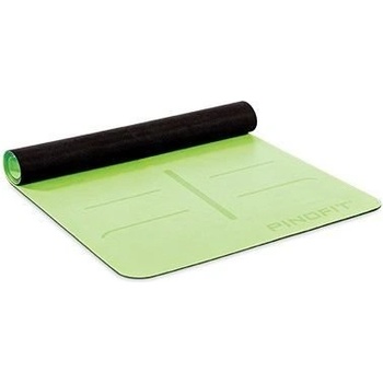 PINO PINOFIT® постелка за йога с навигационни маркировки, лайм, 180 x 66 x 0.4 см