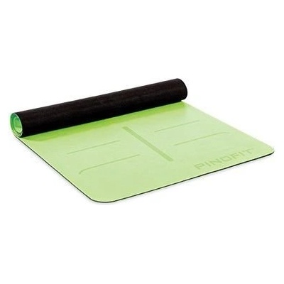 PINO PINOFIT® постелка за йога с навигационни маркировки, лайм, 180 x 66 x 0.4 см