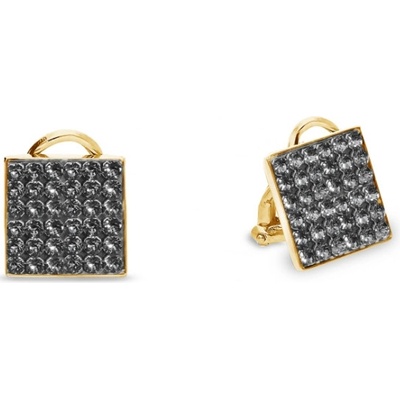 Spark šedé se Swarovski Elements Kingdom Clips KLGFM6SN Silver Night
