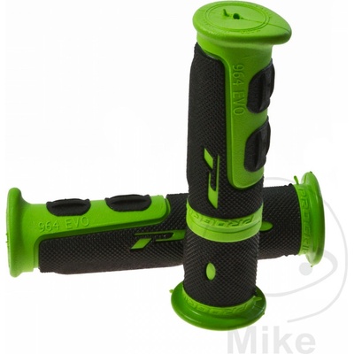 ProGrip gumové rukojeti černé/zelené ATV tloušťka 22 mm. délka 125 mm zavřené