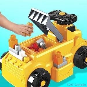 Mattel Комплект за конструиране на превозно средство, Mega Bloks, 10 големи тухли, Многоцветен