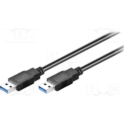 Goobay 95716 křížený,USB 30, USB A vidlice,z obou stran, 0,5m, černý