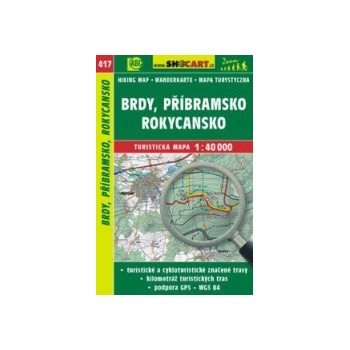 Brdy Příbramsko Rokycansko mapa 1:40 000 č. 417