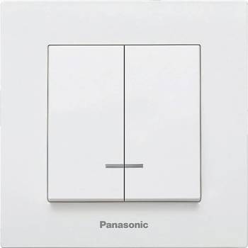 Panasonic КЛЮЧ ДВОЕН КАРЕ ПЛЮС СВЕТЕЩ БЯЛ wktc00102wh-eu2 (wktc00102wh-eu2)