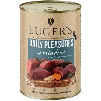 Luger’s Superfood Luger`s Dog храна за кучета с еленско и моркови, 400gr