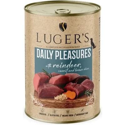 Luger’s Superfood Luger`s Dog храна за кучета с еленско и моркови, 400gr