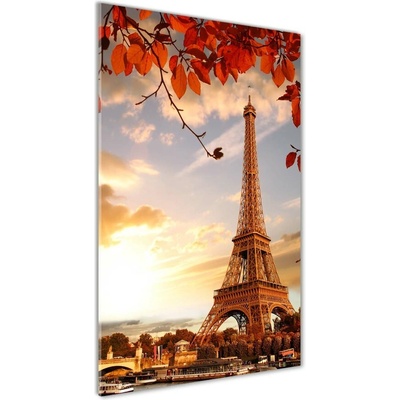 Vertikálny foto obraz fotografie na skle Eiffelová veža Paríž 50x100 cm