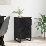 vidaXL Служебен шкаф Черен дъб 35 x 40 x 70 см Инженерна дървесина (881770)