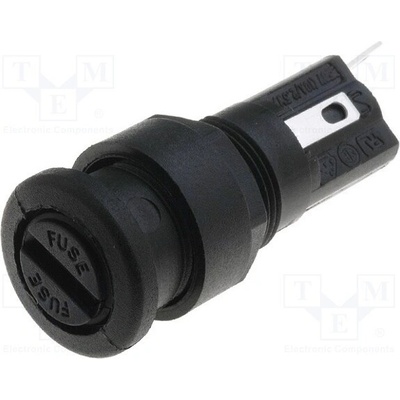 BULGIN FX0455 Zásuvka; 5x20mm; 250V; na panel; černá; UL94V-0; polyester