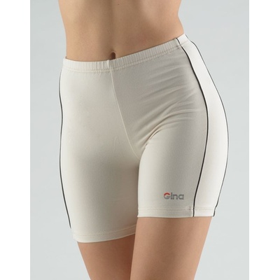 Gina dámské šortky krátké dívčí šité klasické 93000P písková černá