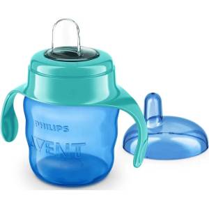 Philips Чаша за лесен преход с дръжки Philips Avent, 200 ml, за момче (SCF551/05)