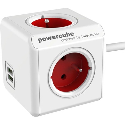 Cubenest PowerCube Extended USB 1,5m Red 2402RD/FREUPC