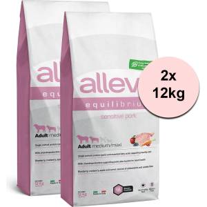 Alleva SP EQUILIBRIUM кучешка чувствителна свинско възрастен среден/макси 2 x 12 кг