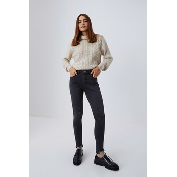 Moodo Графитени skinny дънки със среден талия и разнищени крачоли Moodo Moodo | Siv | ЖЕНИ | XS