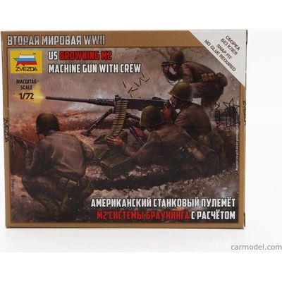 Zvezda Accessories Us Browning M2 Machine Gun With Crew 1:72