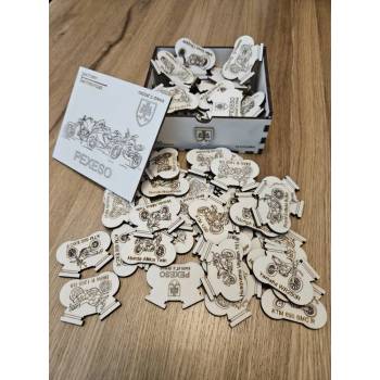 Image 1 of Danson - Puzzle Drevnené pexeso Motorky - 1 - 39 piese