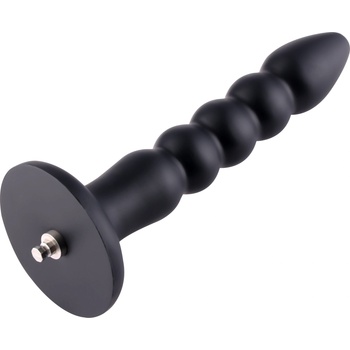 HISMITH HSA91 Rubber Nail Silicone Anal Dildo KlicLok 23.2cm Black