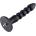 HISMITH HSA91 Rubber Nail Silicone Anal Dildo KlicLok 23.2cm Black