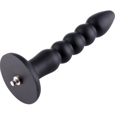 HISMITH HSA91 Rubber Nail Silicone Anal Dildo KlicLok 23.2cm Black