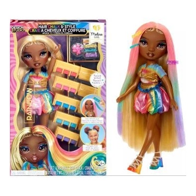 MGA Entertainment Rainbow High: Комплект кукла за подстригване и тебешир за коса