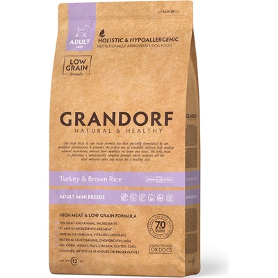 Grandorf Turkey & Brown Rice Adult MINI Breed 1 kg