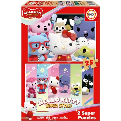 EDUCA Dřevěné Hello Kitty 2x25 dílků – Hledejceny.cz
