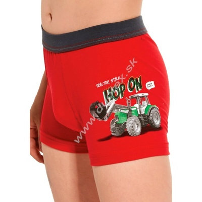 Cornette Kids Boy 701/88 Tractor Style 2 chlapecké boxerky červená – Hledejceny.cz