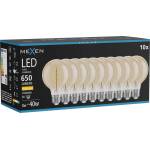 Mexen Vintis 10x LED спирална крушка, E27, G80, 8W, Топла светлина - 2700K, 650 lm, кехлибар (L165-E27-0827-50x10)