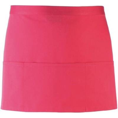 Premier Krátká zástěra do pasu s kapsou Colours PR155 uni neon pink