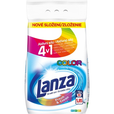 Lanza Fresh & Clean Color prášok na pranie 5,85 kg 90 PD
