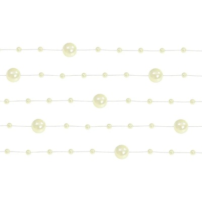 Party Deco Кремави Перлени Гирлянди
