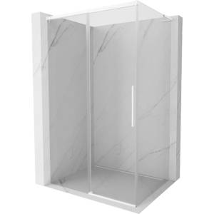 Mexen Rox L плъзгаща се душ кабина 115 x 75 см, прозрачна, бяла - 8C2L-115-075-20-00 (8C2L-115-075-20-00)