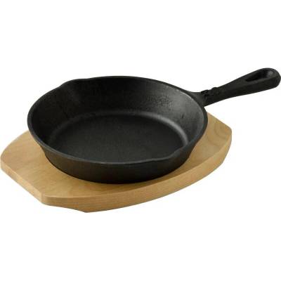 Masterpro Pánev litinová COOK SHARE 15,8 cm černá