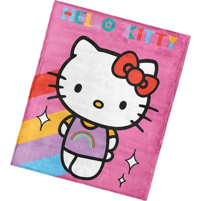 Carbotex Dětská deka Hello Kitty Rainbow