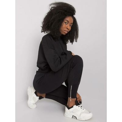 Sweatpants-RV-DR-7341.30P-black čierna RUE PARIS