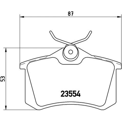BREMBO Sada brzdových platničiek kotúčovej brzdy P85017